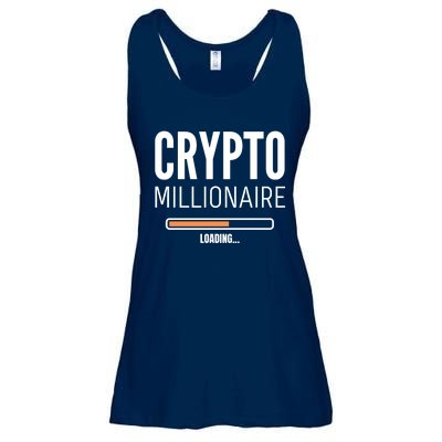 Crypto Millionaire Loading Funny Crypto Currency Ladies Essential Flowy Tank