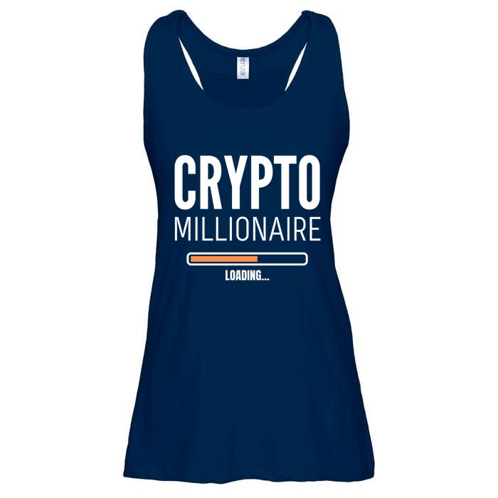 Crypto Millionaire Loading Funny Crypto Currency Ladies Essential Flowy Tank