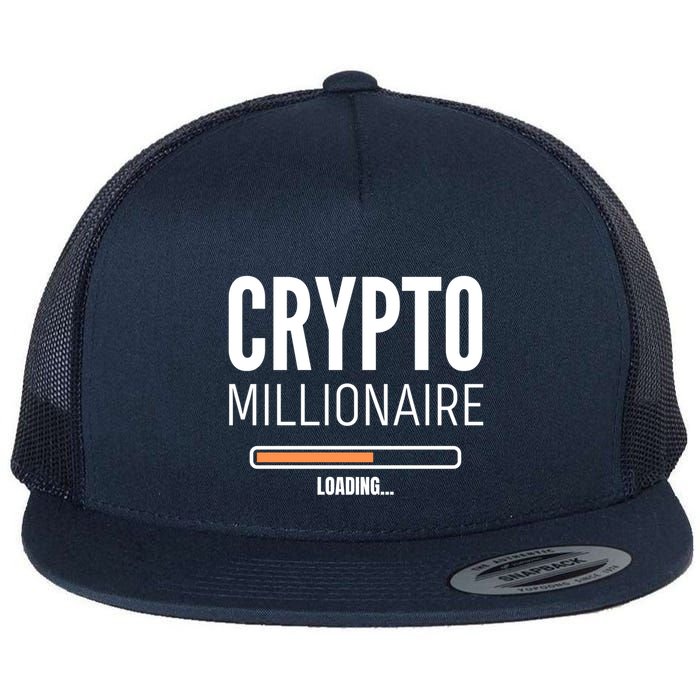 Crypto Millionaire Loading Funny Crypto Currency Flatbill Hat