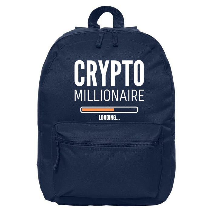 Crypto Millionaire Loading Funny Crypto Currency 16 in Basic Backpack