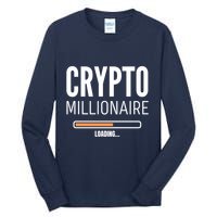 Crypto Millionaire Loading Funny Crypto Currency Tall Long Sleeve T-Shirt