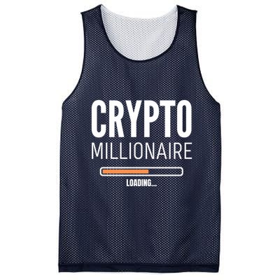 Crypto Millionaire Loading Funny Crypto Currency Mesh Reversible Basketball Jersey Tank