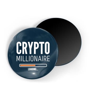 Crypto Millionaire Loading Funny Crypto Currency Magnet
