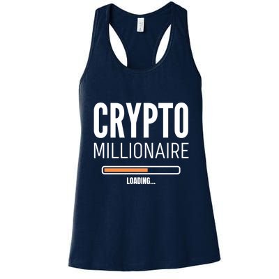 Crypto Millionaire Loading Funny Crypto Currency Womens Tank Top