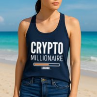 Crypto Millionaire Loading Funny Crypto Currency Womens Tank Top