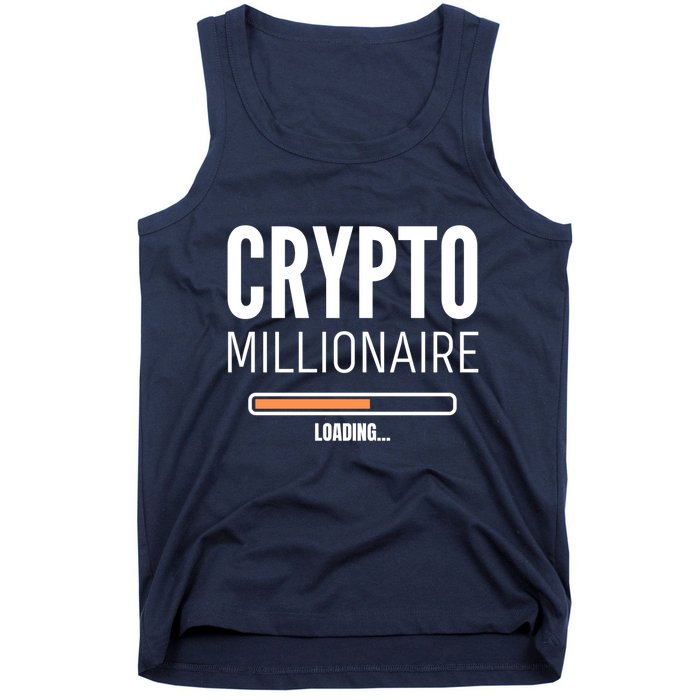 Crypto Millionaire Loading Funny Crypto Currency Tank Top