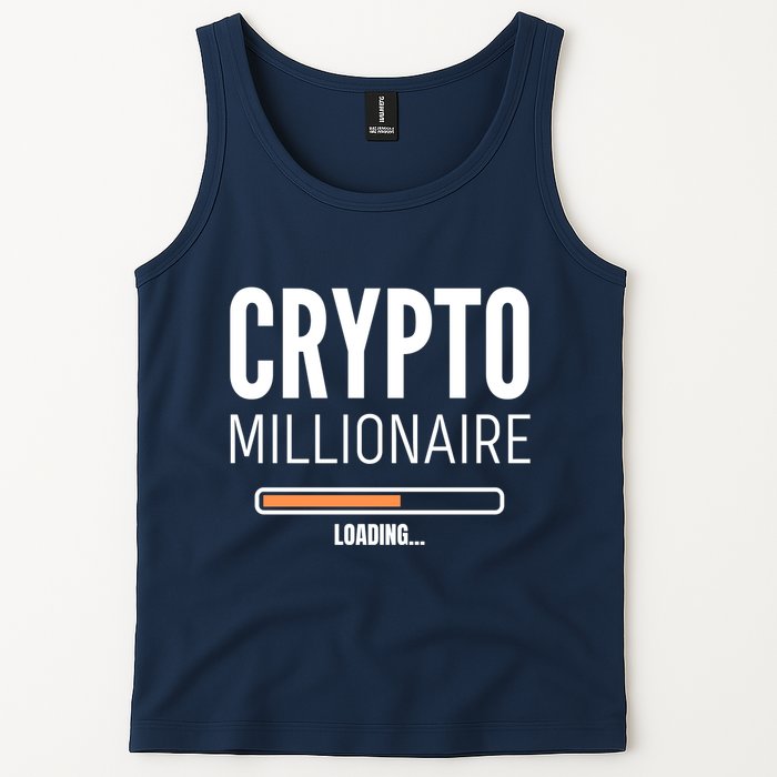 Crypto Millionaire Loading Funny Crypto Currency Tank Top