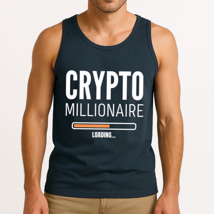 Crypto Millionaire Loading Funny Crypto Currency Tank Top