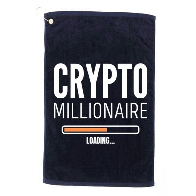 Crypto Millionaire Loading Funny Crypto Currency Golf Towel
