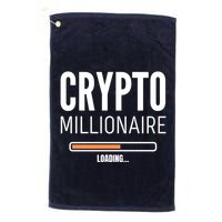 Crypto Millionaire Loading Funny Crypto Currency Golf Towel