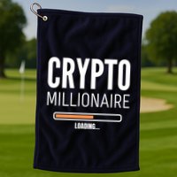 Crypto Millionaire Loading Funny Crypto Currency Golf Towel