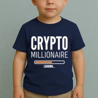 Crypto Millionaire Loading Funny Crypto Currency Toddler T-Shirt