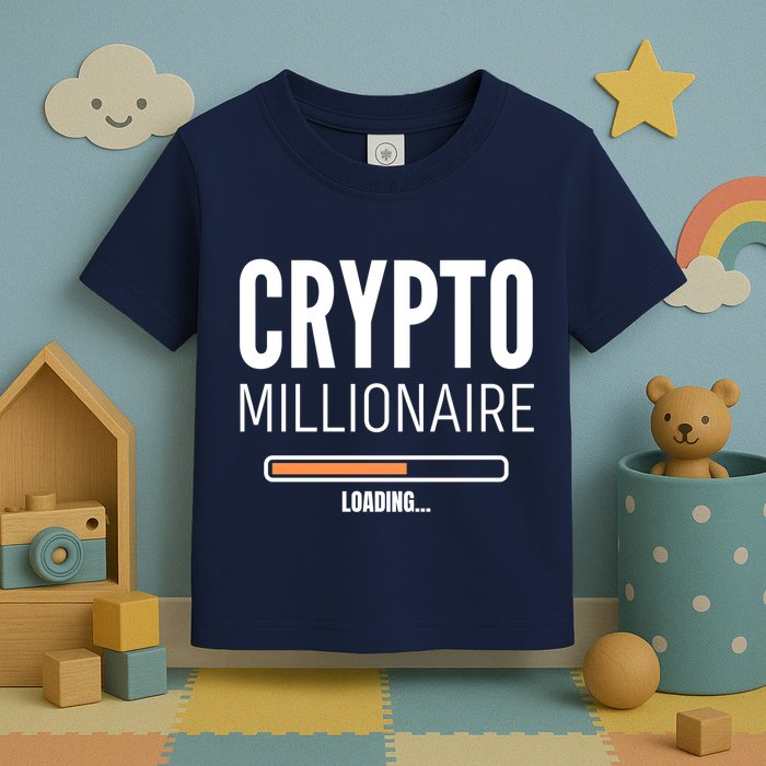 Crypto Millionaire Loading Funny Crypto Currency Toddler T-Shirt