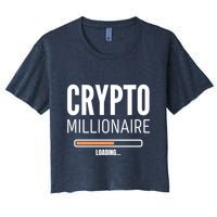Crypto Millionaire Loading Funny Crypto Currency Crop Top
