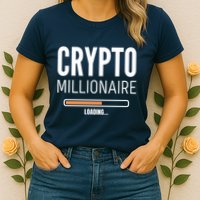 Crypto Millionaire Loading Funny Crypto Currency Womens T-Shirt