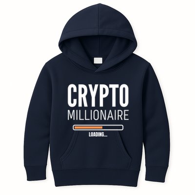 Crypto Millionaire Loading Funny Crypto Currency Kids Hoodie