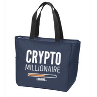 Crypto Millionaire Loading Funny Crypto Currency Zip Tote Bag
