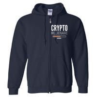 Crypto Millionaire Loading Funny Crypto Currency Full Zip Hoodie