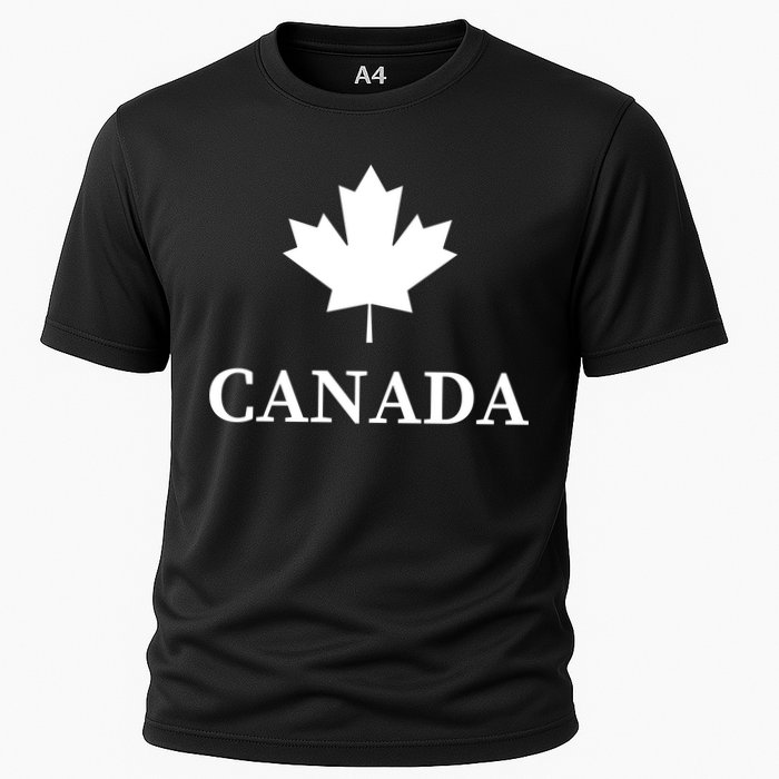 Canada Maple Leaf Canadian Flag Cooling Performance Crew T-Shirt