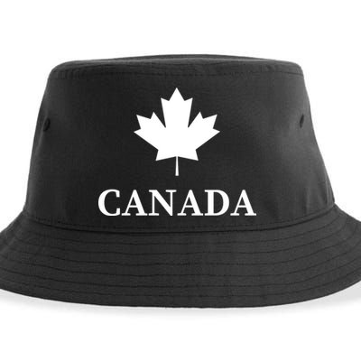 Canada Maple Leaf Canadian Flag Sustainable Bucket Hat