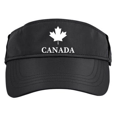 Canada Maple Leaf Canadian Flag Adult Drive Performance Visor