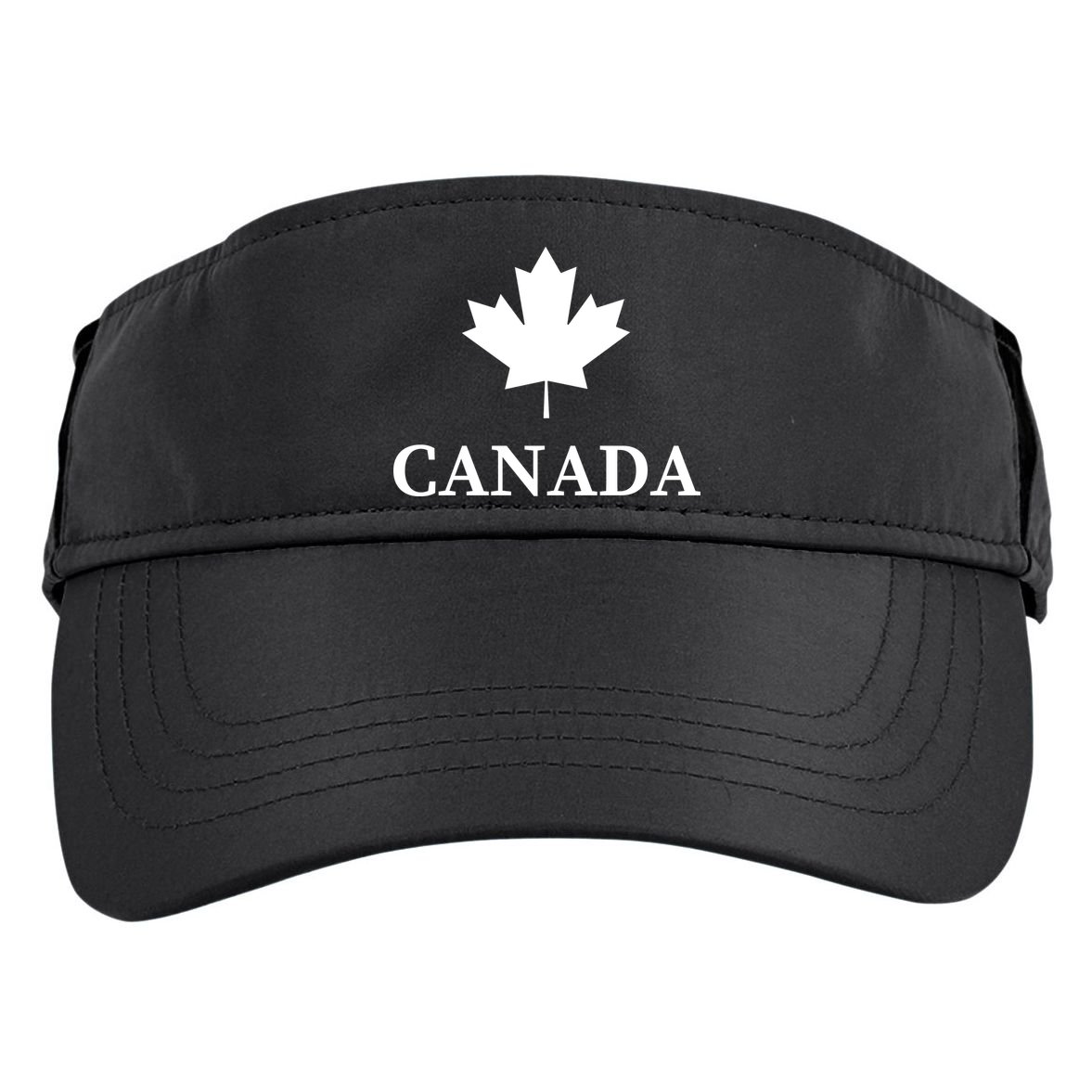 Canada Maple Leaf Canadian Flag Adult Drive Performance Visor