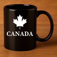 Canada Maple Leaf Canadian Flag 11oz C Handle Ceramic Mug