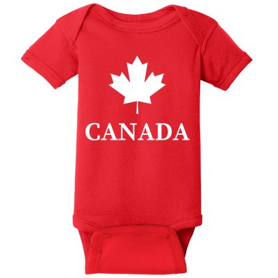 Canada Maple Leaf Canadian Flag Baby Bodysuit
