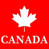 Canada Maple Leaf Canadian Flag Zip Tote Bag