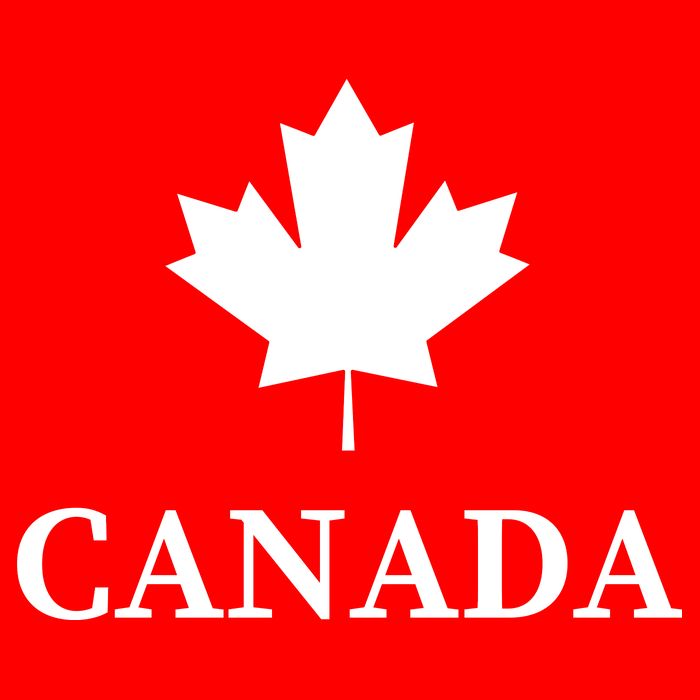 Canada Maple Leaf Canadian Flag Zip Tote Bag
