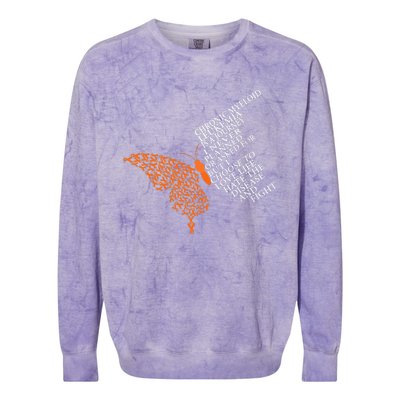 Chronic Myeloid Leukemia Warrior Colorblast Crewneck Sweatshirt