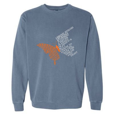 Chronic Myeloid Leukemia Warrior Garment-Dyed Sweatshirt