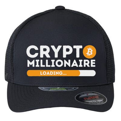 Crypto Millionaire Loading Btc Trader Bitcoin Investor Flexfit Unipanel Trucker Cap