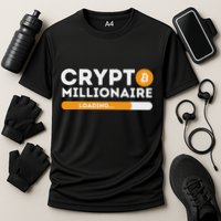 Crypto Millionaire Loading Btc Trader Bitcoin Investor Performance Shirt