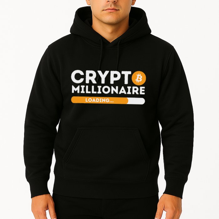 Crypto Millionaire Loading Btc Trader Bitcoin Investor Hoodie