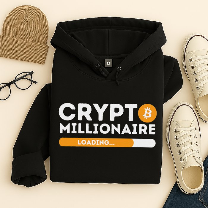 Crypto Millionaire Loading Btc Trader Bitcoin Investor Hoodie