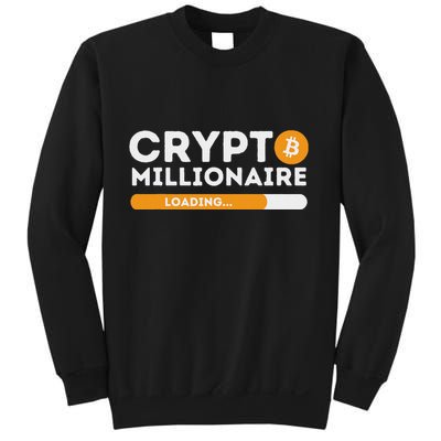 Crypto Millionaire Loading Btc Trader Bitcoin Investor Sweatshirt