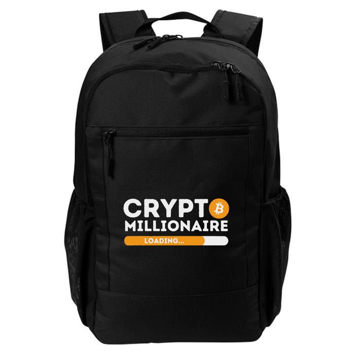Crypto Millionaire Loading Btc Trader Bitcoin Investor Daily Commute Backpack