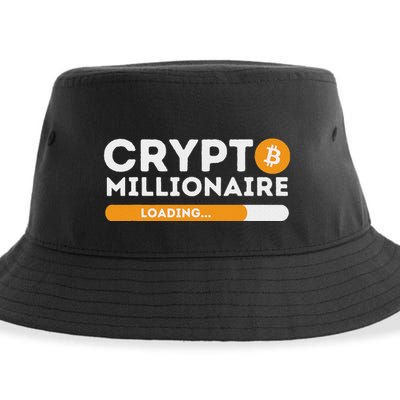 Crypto Millionaire Loading Btc Trader Bitcoin Investor Sustainable Bucket Hat