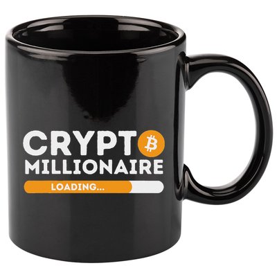 Crypto Millionaire Loading Btc Trader Bitcoin Investor 11oz C Handle Ceramic Mug