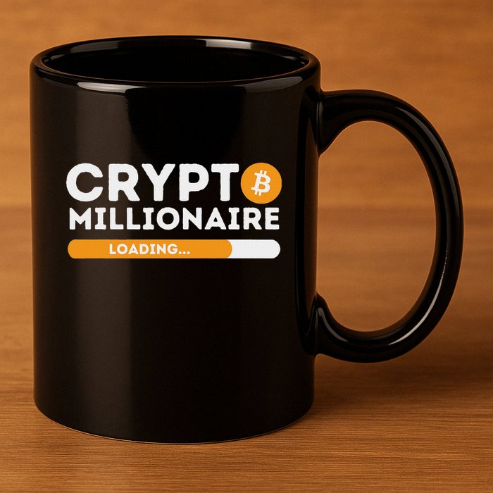 Crypto Millionaire Loading Btc Trader Bitcoin Investor 11oz C Handle Ceramic Mug