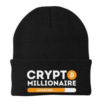Crypto Millionaire Loading Btc Trader Bitcoin Investor Beanie