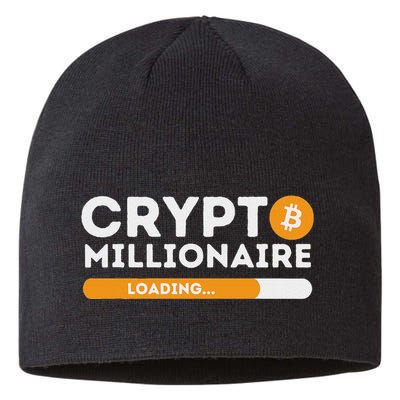 Crypto Millionaire Loading Btc Trader Bitcoin Investor Sustainable Beanie