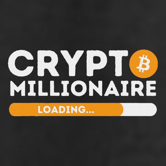 Crypto Millionaire Loading Btc Trader Bitcoin Investor 25L Jumbo Tote