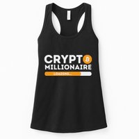 Crypto Millionaire Loading Btc Trader Bitcoin Investor Womens Tank Top