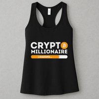 Crypto Millionaire Loading Btc Trader Bitcoin Investor Womens Tank Top