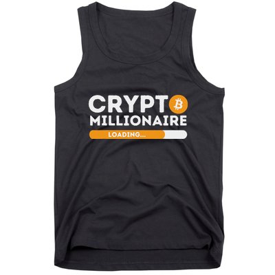 Crypto Millionaire Loading Btc Trader Bitcoin Investor Tank Top