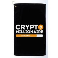 Crypto Millionaire Loading Btc Trader Bitcoin Investor Golf Towel