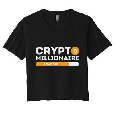 Crypto Millionaire Loading Btc Trader Bitcoin Investor Crop Top