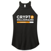 Crypto Millionaire Loading Btc Trader Bitcoin Investor Women's Perfect Tri Rocker Tank